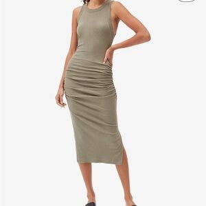 Olive Sleeveless Midi Michael Stars Dress
